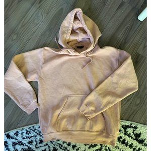 Topshop pale pink hoodie pullover sweatshirt 6